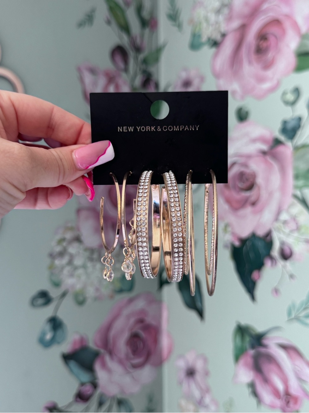 New York & Company Gold Hoop Earrings